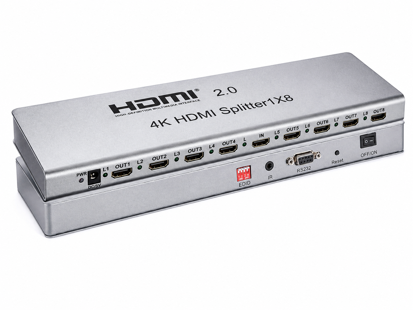 HDMI splitter with 8 outputs