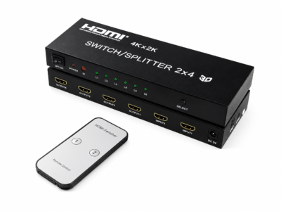 HDMI SWITCH/SPLITTER 2X4 3D 60HZ Generic