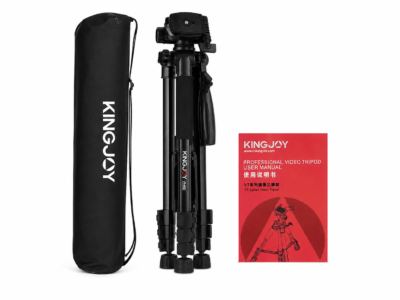 Kingjoy VT-860 56 Inch 4 Section Aluminum Alloy Camera Tripod Model Vt-860