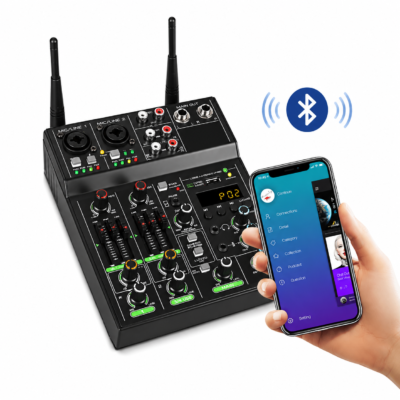 Professional Wireless Mixer 5 Channel Model R4 PRO PK2